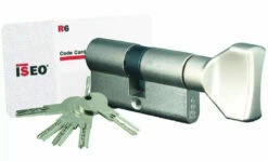 Cylindre De Serrure à Bouton Laiton Nickelé ISR6 ISEO