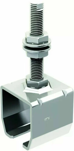 Ferrure De Porte Coulissante Coupe-feu Mantion : Rail Et Accessoire De Fixation Galvanisé Pour Série Hercule - Pour Porte De 1200 Kg -SETIN Boutique SET 49486