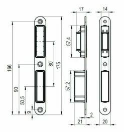 Serrure à Larder Magnétique 17 Serrure à Larder Magnétique -SETIN Boutique SET 49832