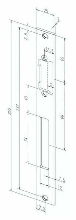 Verrouillage : Gâche Série Profix EFF-EFF 11 Verrouillage : Gâche Série Profix EFF-EFF -SETIN Boutique SET 54810