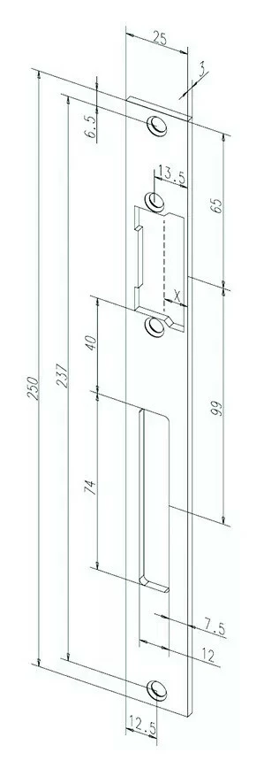 Verrouillage : Gâche Série Profix EFF-EFF 7 Verrouillage : Gâche Série Profix EFF-EFF – Image 5