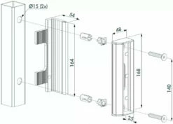 Serrure De Grille En Applique : Accessoires 21 Serrure De Grille En Applique : Accessoires -SETIN Boutique SET 54913