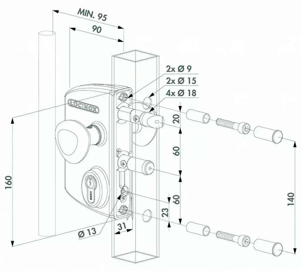 Verrouillage De Portail : Serrure électrique à émission - LIKQ U2 4 Verrouillage De Portail : Serrure électrique à émission - LIKQ U2 – Image 2