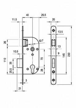 Serrure De Sûreté à Larder : Magnétique 7 Serrure De Sûreté à Larder : Magnétique -SETIN Boutique SET 55761