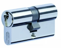 Serrure De Cylindre Double Entrée Nickelé - V5NEO VACHETTE