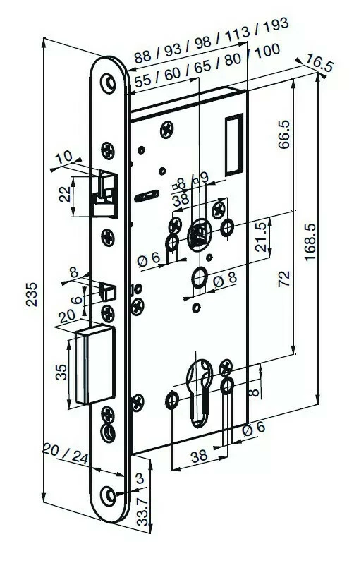 Serrure électrique à Contrôle De Béquille 7 Serrure électrique à Contrôle De Béquille – Image 5