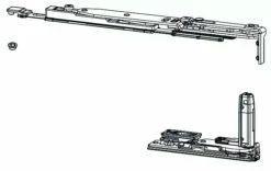 Ferrure Giesse Aluminium Pour Gorge Européenne : Kit OB FUTURA 170 Invisible