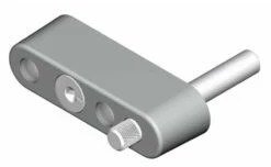 Accessoire Pour Baie Coulissante : Verrou Entrebâilleur à Clé Pour Baie Coulissante Argent