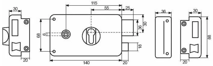 Serrure En Applique : Sureté à Tirage Gamme RESIST 4 Serrure En Applique : Sureté à Tirage Gamme RESIST – Image 2