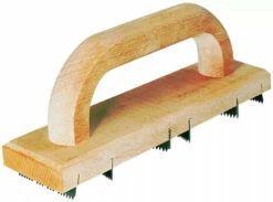 Outil De Maçon : Poignée Bois - 6 Lames Acier - Longueur 25 Cm