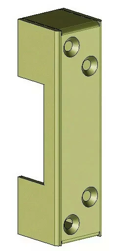 Verrou De Sécurité Devismes : Gâche Finition Bronze - Pour Verrou 12060 3 Verrou De Sécurité Devismes : Gâche Finition Bronze - Pour Verrou 12060