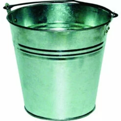 Outil De Maçon : Seau Tôle Galvanisé