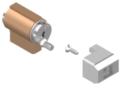 Accessoire Pour Baie Coulissante : Barillet 9430 + Palier N°3 9433