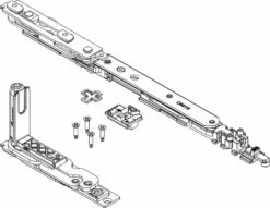 Ferrure Giesse Aluminium Pour Gorge Européenne : Kit De Paumelles Et Compas CHIC 3D 100 13 Ferrure Giesse Aluminium Pour Gorge Européenne : Kit De Paumelles Et Compas CHIC 3D 100 -SETIN Boutique SET 75207