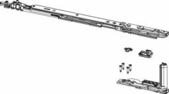 Ferrure Giesse Aluminium Pour Gorge Européenne : Kit De Paumelles Et Compas CHIC 3D 100 15 Ferrure Giesse Aluminium Pour Gorge Européenne : Kit De Paumelles Et Compas CHIC 3D 100 -SETIN Boutique SET 75212