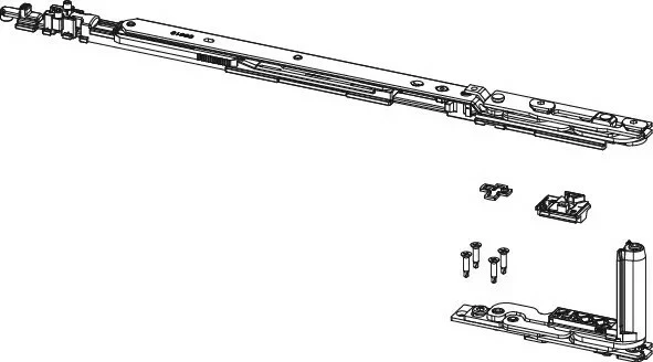 Ferrure Giesse Aluminium Pour Gorge Européenne : Kit De Paumelles Et Compas CHIC 3D 100 6 Ferrure Giesse Aluminium Pour Gorge Européenne : Kit De Paumelles Et Compas CHIC 3D 100 – Image 4