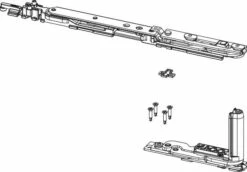 Ferrure Giesse Aluminium Pour Gorge Européenne : Kit De Paumelles Et Compas CHIC 3D 100 20 Ferrure Giesse Aluminium Pour Gorge Européenne : Kit De Paumelles Et Compas CHIC 3D 100 -SETIN Boutique SET 75216