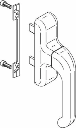 Ferrure Giesse Aluminium Pour Gorge Européenne : Crémone EURO -SETIN Boutique SET 75245