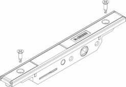 Ferrure Giesse Aluminium Pour Gorge Européenne : Mécanisme Bidirectionnel M90 FUTURA