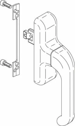 Ferrure Giesse Aluminium Pour Gorge Européenne : Crémone EURO