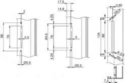 Ferrure Giesse Aluminium Pour Gorge Européenne : Crémone EURO -SETIN Boutique SET 75283