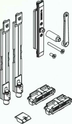 Ferrure Giesse Aluminium Pour Gorge Européenne : Verrou Bidirectionnel FUTURA