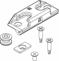 Ferrure Giesse Aluminium Pour Gorge Européenne : Fermeture Anti-effraction FUTURA