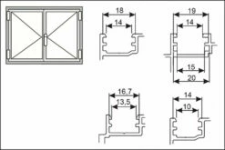 Ferrure Giesse Aluminium Pour Gorge Européenne : Fermeture Anti-effraction FUTURA -SETIN Boutique SET 75401