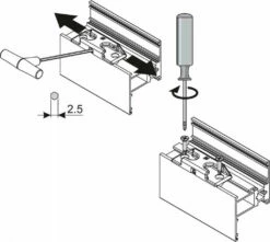 Ferrure Giesse Aluminium Pour Gorge Européenne : Fermeture Anti-effraction FUTURA -SETIN Boutique SET 75402