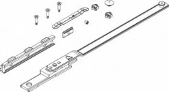 Ferrure Giesse Aluminium Pour Gorge Européenne : Compas Supplémentaire Pour OB FUTURA