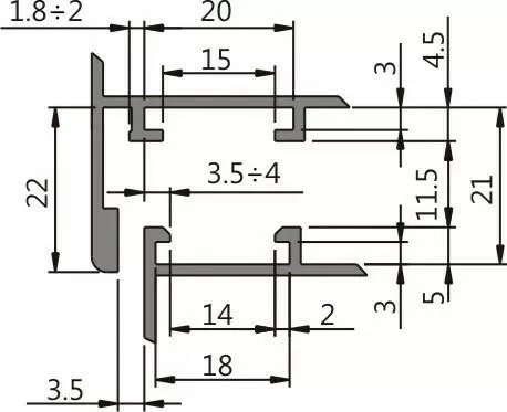Ferrure Giesse Aluminium Pour Gorge Européenne : Mécanisme OB FUTURA 3D Cintré Et Trapèze 5 Ferrure Giesse Aluminium Pour Gorge Européenne : Mécanisme OB FUTURA 3D Cintré Et Trapèze – Image 3