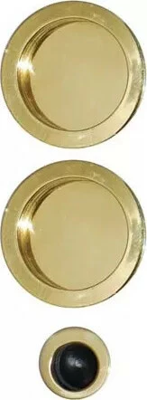 Serrure De Porte Coulissante : Set Porte Coulissante Laiton Poli