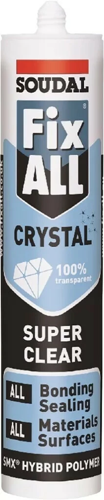 Soudal Mastic Colle Polymère Hybride FIX ALL Crystal