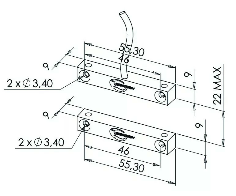 Contact Magnétique En Applique Sewosy 4 Contact Magnétique En Applique Sewosy – Image 2