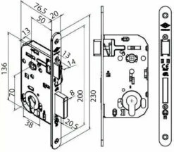 Serrure à Larder Série Pixelle - JPM 8 Serrure à Larder Série Pixelle - JPM -SETIN Boutique SET 77654