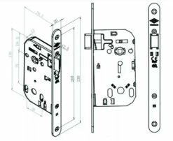 Serrure à Larder Série Pixelle 16 Serrure à Larder Série Pixelle -SETIN Boutique SET 78226