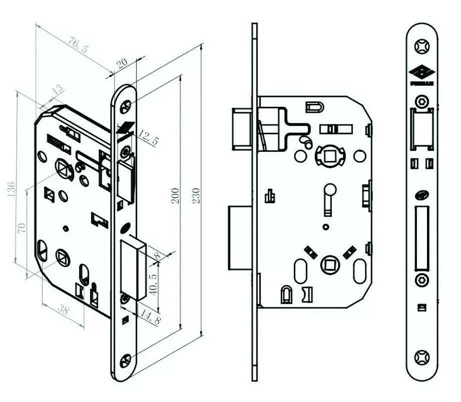 Serrure à Larder Série Pixelle 11 Serrure à Larder Série Pixelle – Image 9