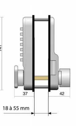 Verrou à Code Mécanique Jokey 900 Lokod -SETIN Boutique SET 78334