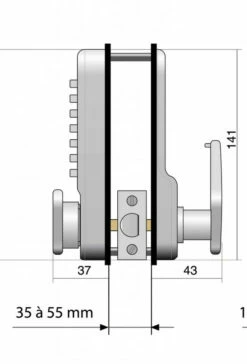 Verrou à Code Mécanique Jokey 900 Lokod -SETIN Boutique SET 78335