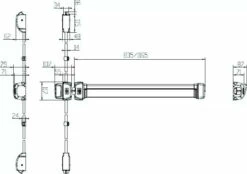 Fermeture Anti-panique JPM : Fermeture Fluid Urgence -SETIN Boutique SET 79171