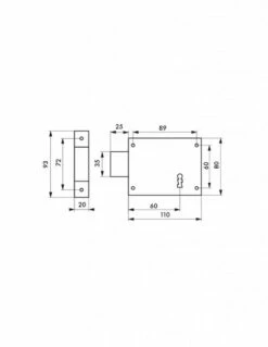 Serrure En Applique : Horizontale -SETIN Boutique SET 79905