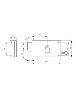 Serrure En Applique Thirard Horizontale à Tirage 9 Serrure En Applique Thirard Horizontale à Tirage -SETIN Boutique SET 79909
