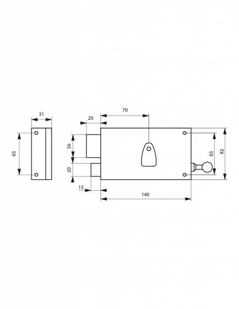 Serrure En Applique Thirard Horizontale à Tirage 6 Serrure En Applique Thirard Horizontale à Tirage – Image 4