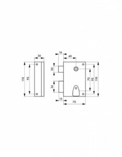 Serrure En Applique Verticale Thirard -SETIN Boutique SET 79911