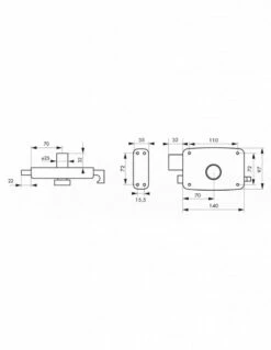 Serrure En Applique De Garage à Tirage 9 Serrure En Applique De Garage à Tirage -SETIN Boutique SET 79935