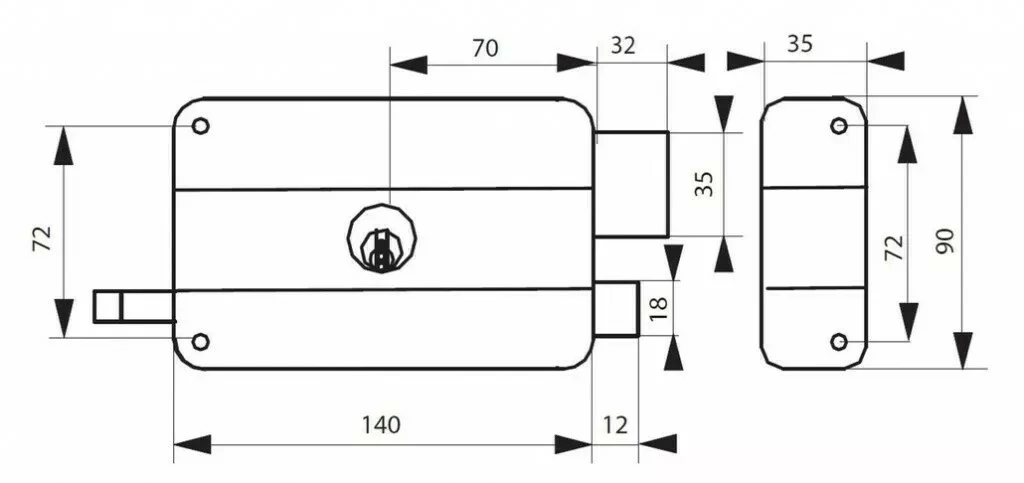 Serrure En Applique Classique Thirard 4 Serrure En Applique Classique Thirard – Image 2