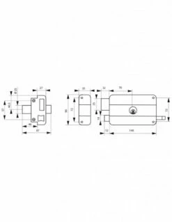 Serrure En Applique Classique Thirard 9 Serrure En Applique Classique Thirard -SETIN Boutique SET 79959
