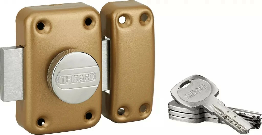 Verrou De Haute Sûreté Clés Réversibles : Verrou De Haute Sûreté à Bouton Et Cylindre Rond 3 Verrou De Haute Sûreté Clés Réversibles : Verrou De Haute Sûreté à Bouton Et Cylindre Rond