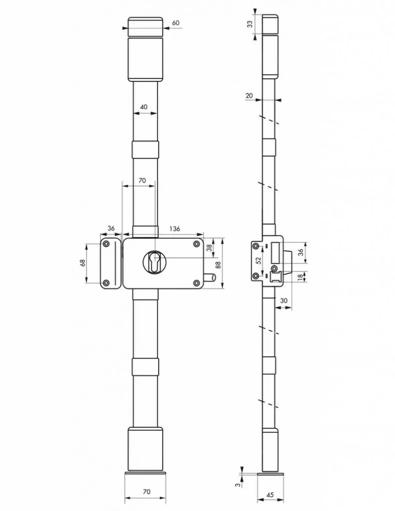 Boîtier De Serrure 3 Points CP Horga 11 Boîtier De Serrure 3 Points CP Horga – Image 9
