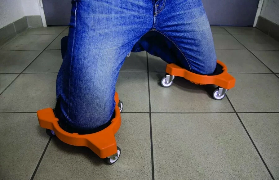 EDMA Outil De Carreleur : Support Genoux à Roulettes 4 EDMA Outil De Carreleur : Support Genoux à Roulettes – Image 2